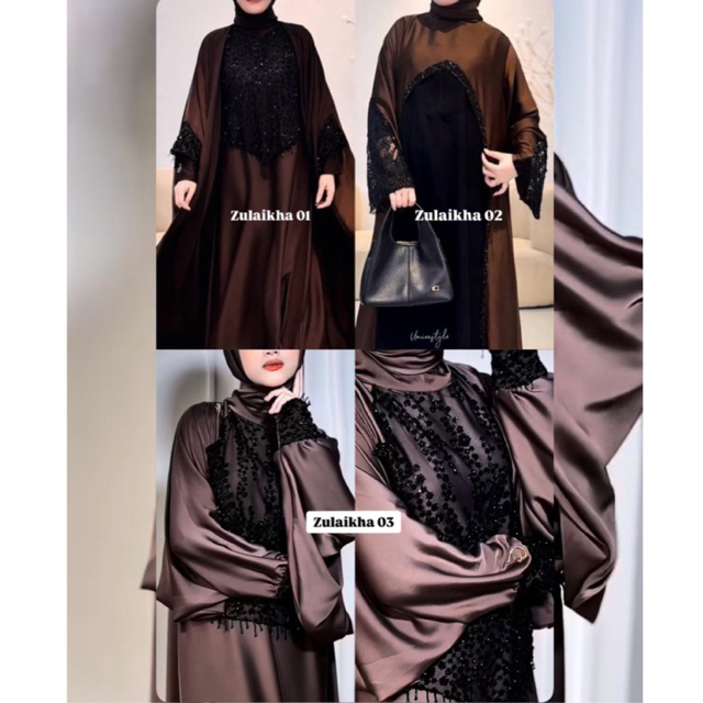 Set ABAYA ZULAIKHA luxury by umirastyle (limited edition)