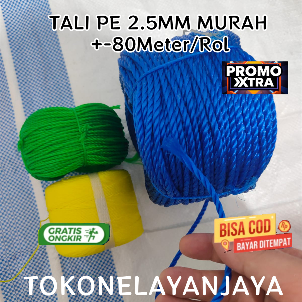 Tali Tambang Kecil 1 mm 200 m Tali Layang Layang Tali Pertanian Tali Bangunan