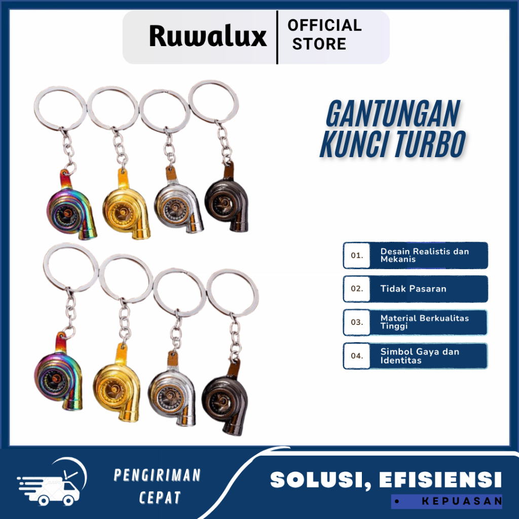 Ruwalux Gantungan Kunci Turbo Keychain Sound Stutu Stututu Bisa Bunyi Gantungan Kunci Model Turbo Mo
