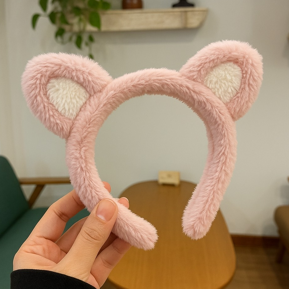 Bando Wanita Bulu Karakter Bear Bando Lotso Bandana Anak dan Dewasa Motif Lucu Aksesoris Rambut Vira