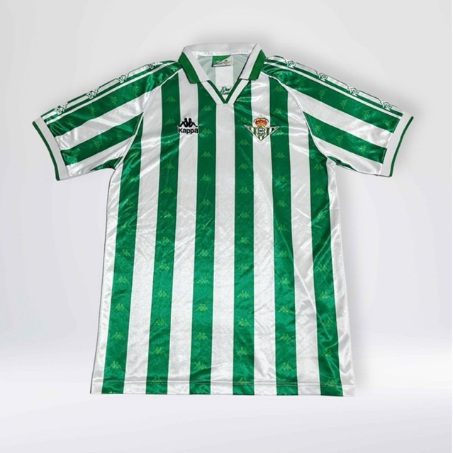 jersey real betis 1996/1997 original vintage retro laliga sepakbola blockcore kappa taped