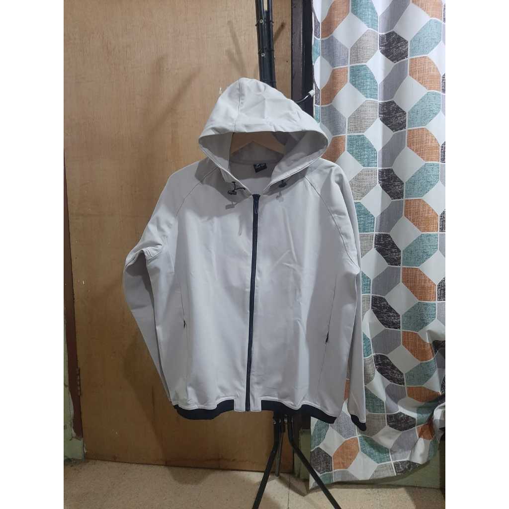 FindOut Tech-Jaket Hoodie Brand FindOut Tech Unisex Warna Abu