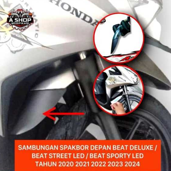 Aksesoris Beat Deluxe Sambungan Spakbor Beat Deluxe Beat Led Beat Street Led beat fi