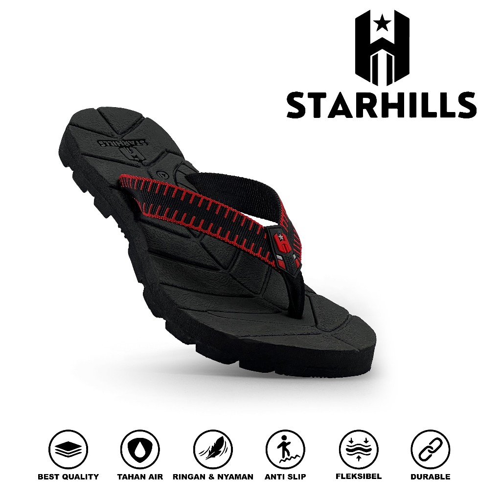 STARHILLS - Sandal Outdoor Pria Sendal Gunung Hiking Anti Slip Original Ringan
