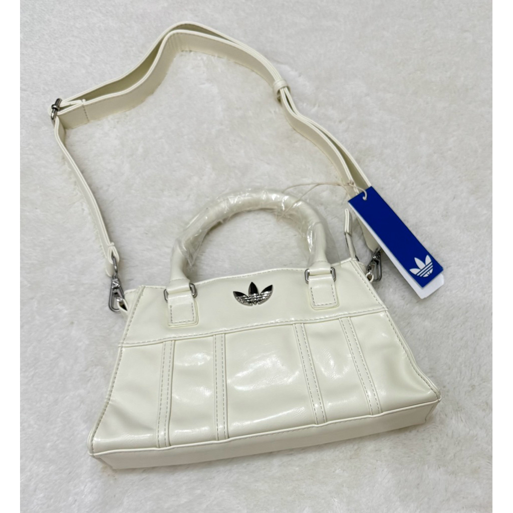Adidas Airliner Hand Bag Sling Bag / Tas Selempang Wanita Leather White Branded Original
