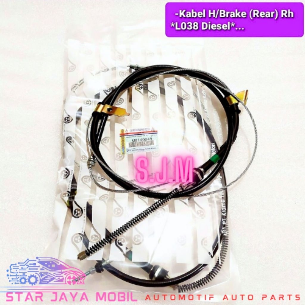 KABEL HAND BRAKE/ KABEL REM TANGAN BELAKANG. L038/ L300 ORIGINAL