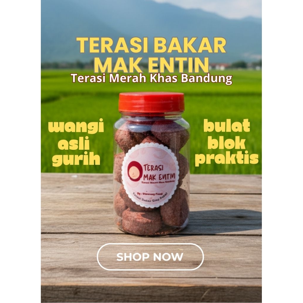Terasi Merah / Terasi Merah Bakar / Terasi Merah Matang / Terasi Merah khas Bandung / Terasi merah /