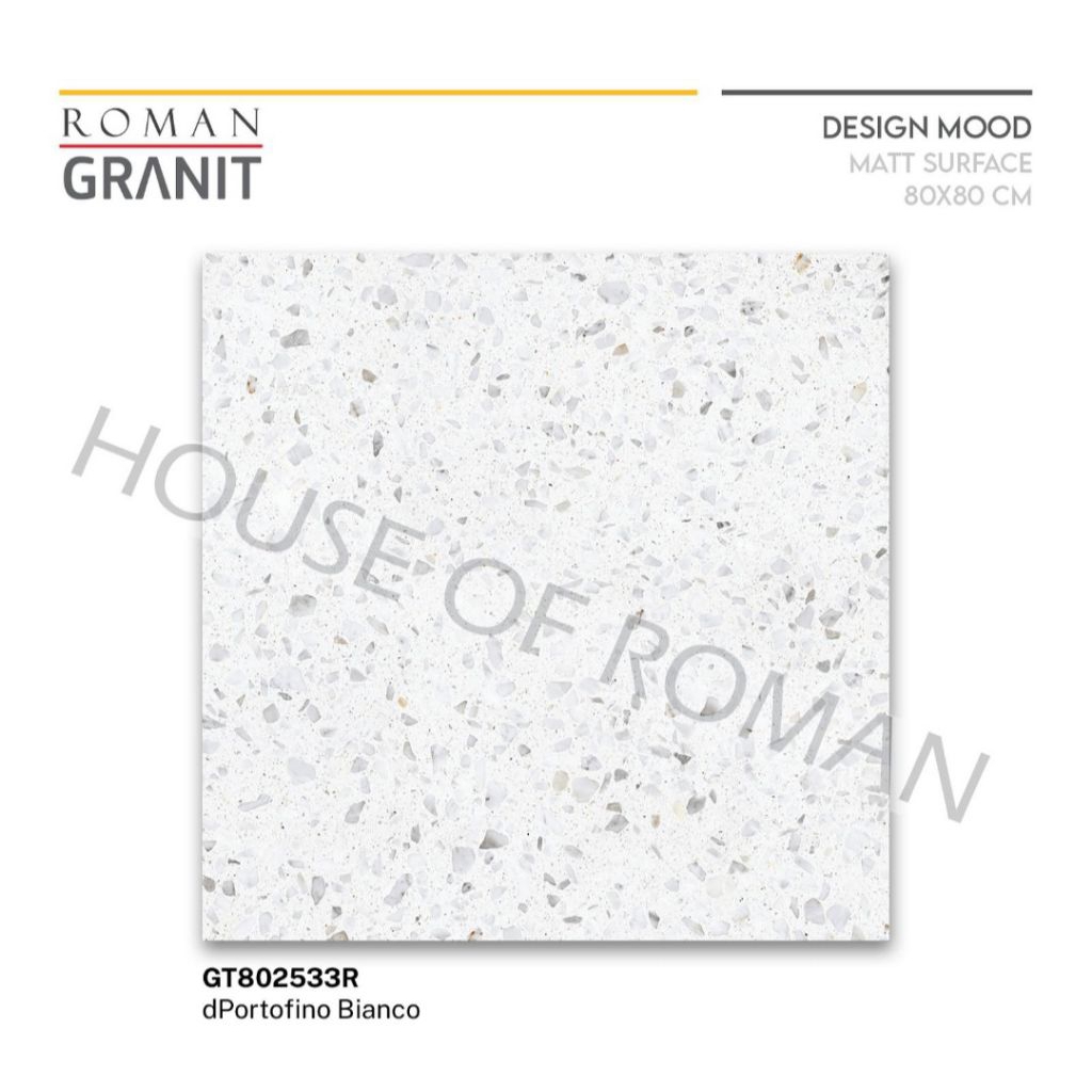 Roman Granit GT802533R dPortofino Bianco 80x80 Kw1