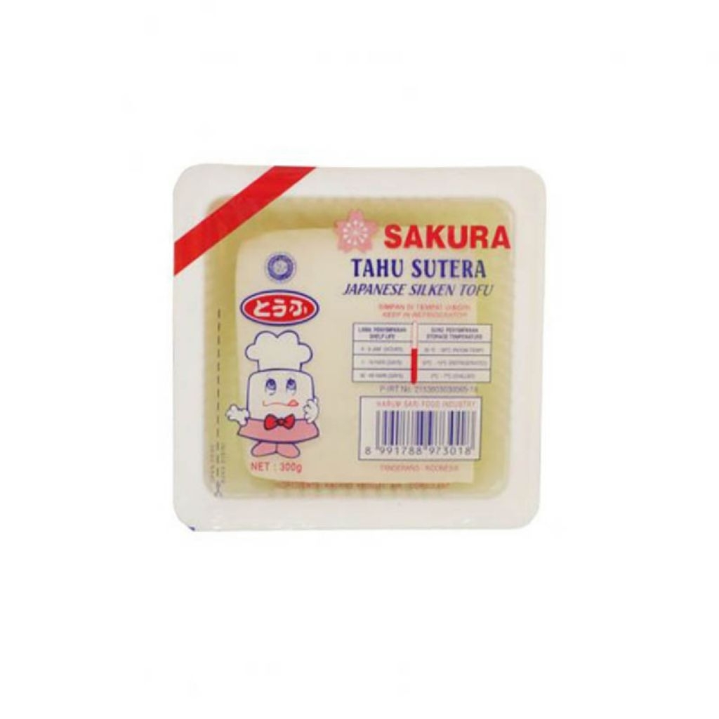 Tahu SAKURA - Tahu Sutra Jepang - Japanese Silken Tofu 300 GR