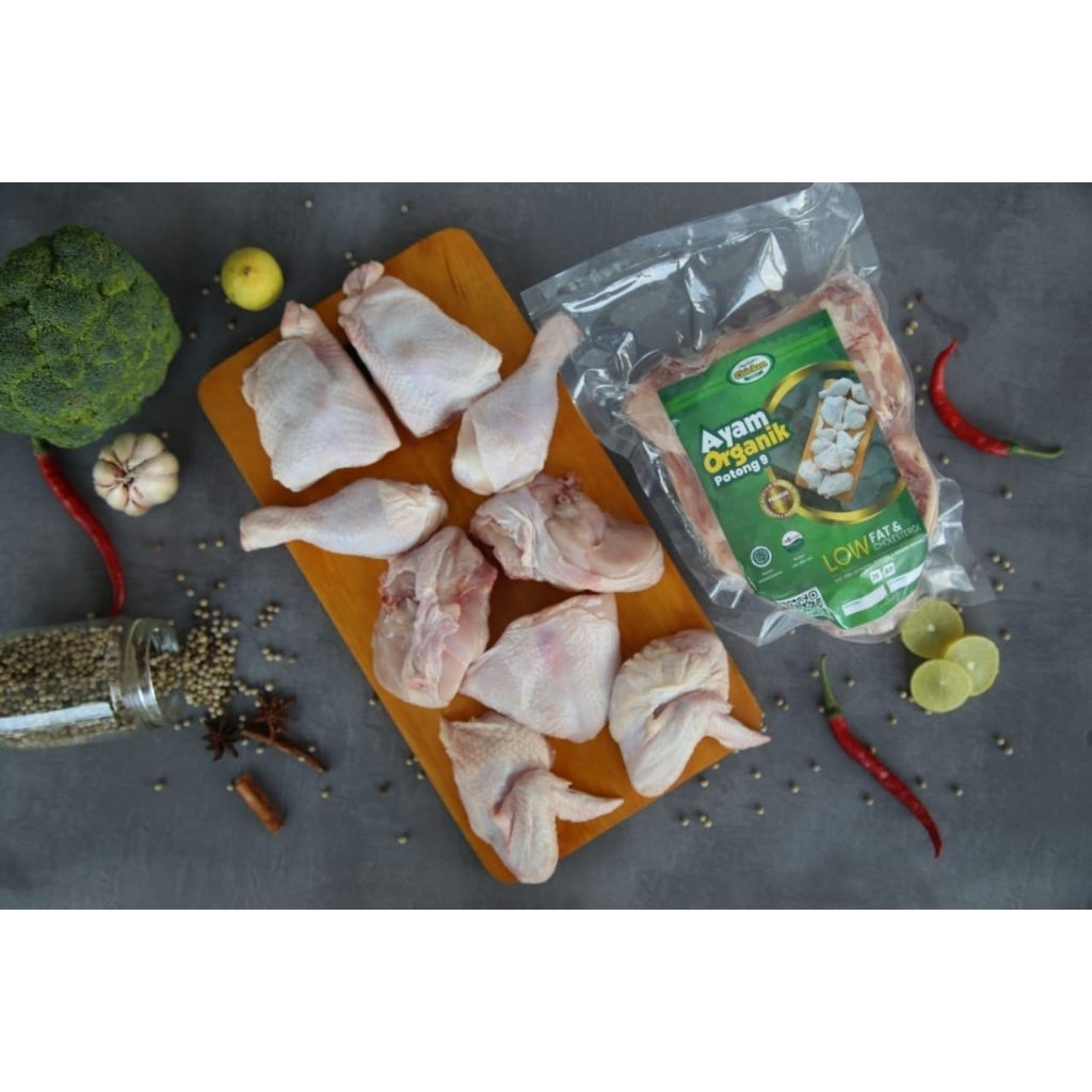 Berkah Chicken Ayam Organik berat 700-800 gram potong 9 /parting 9