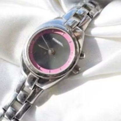 Preloved Vintage Jam Tangan Wanita Fossil big tic es9676 Original