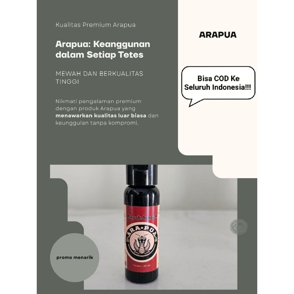 garansi! minyak pijat oles herbal pria minyak lintah pembesar pennis papua asli 100% original tapa m