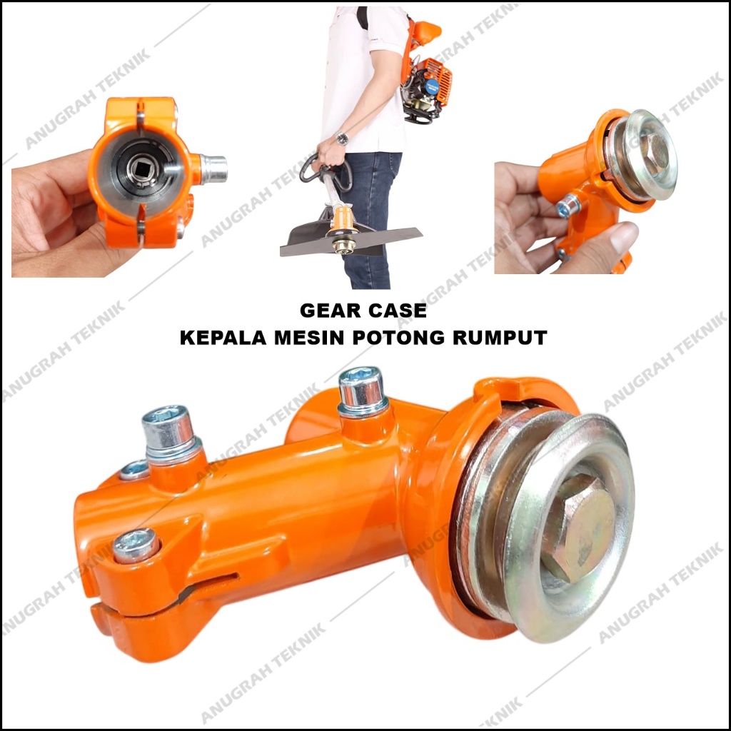 Gear Case Kepala Mesin Potong Rumput 328 Segi 4 Gear Box Potong Rumput