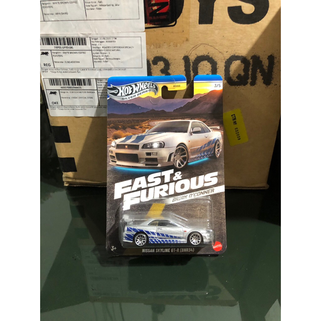 hot wheels fast and furious brian o conner nissan skyline gtr bnr34