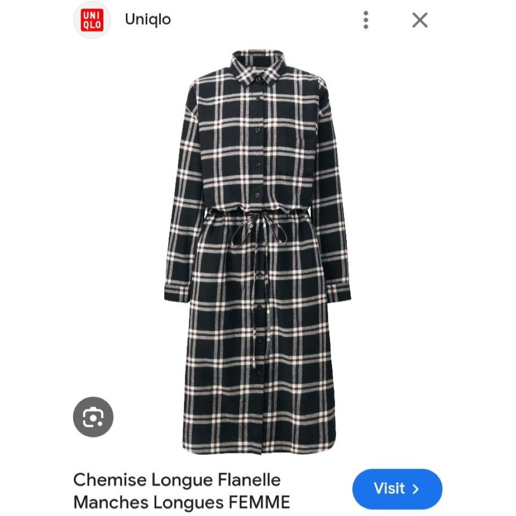 Uniqlo Flanel Dress (BACA DESKRIPSI)