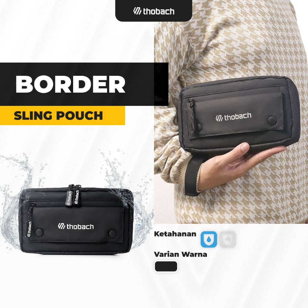 THOBACH-SLING POUCH WATERPROOF BORDER SLING PHONE PRIA WANITA MULTIFUNGSI