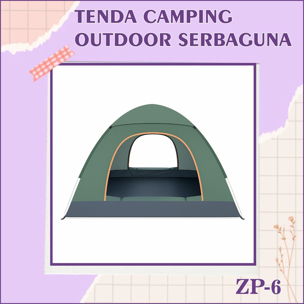 Tenda Camping Outdoor Serbaguna ZP-6 dan ZP-8 DS88