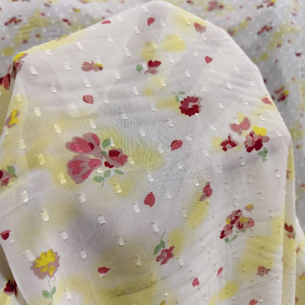 KAIN SIFON URAGIRI PREMIUM MOTIF BUNGA KECIL - KAIN SIFON RUBIAH MOTIF KEMBANG KECIL - KAIN SIFON EM