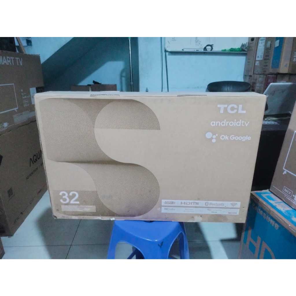 100% BARU TV LED TCL 32A9 32 Inch Android TV Youtube Wifi Netflix Bluetooht Ok Google 5682f