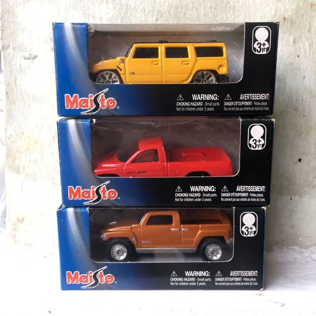 Diecast Maisto Jadul VW Hummer Jeep Mainan Mobil