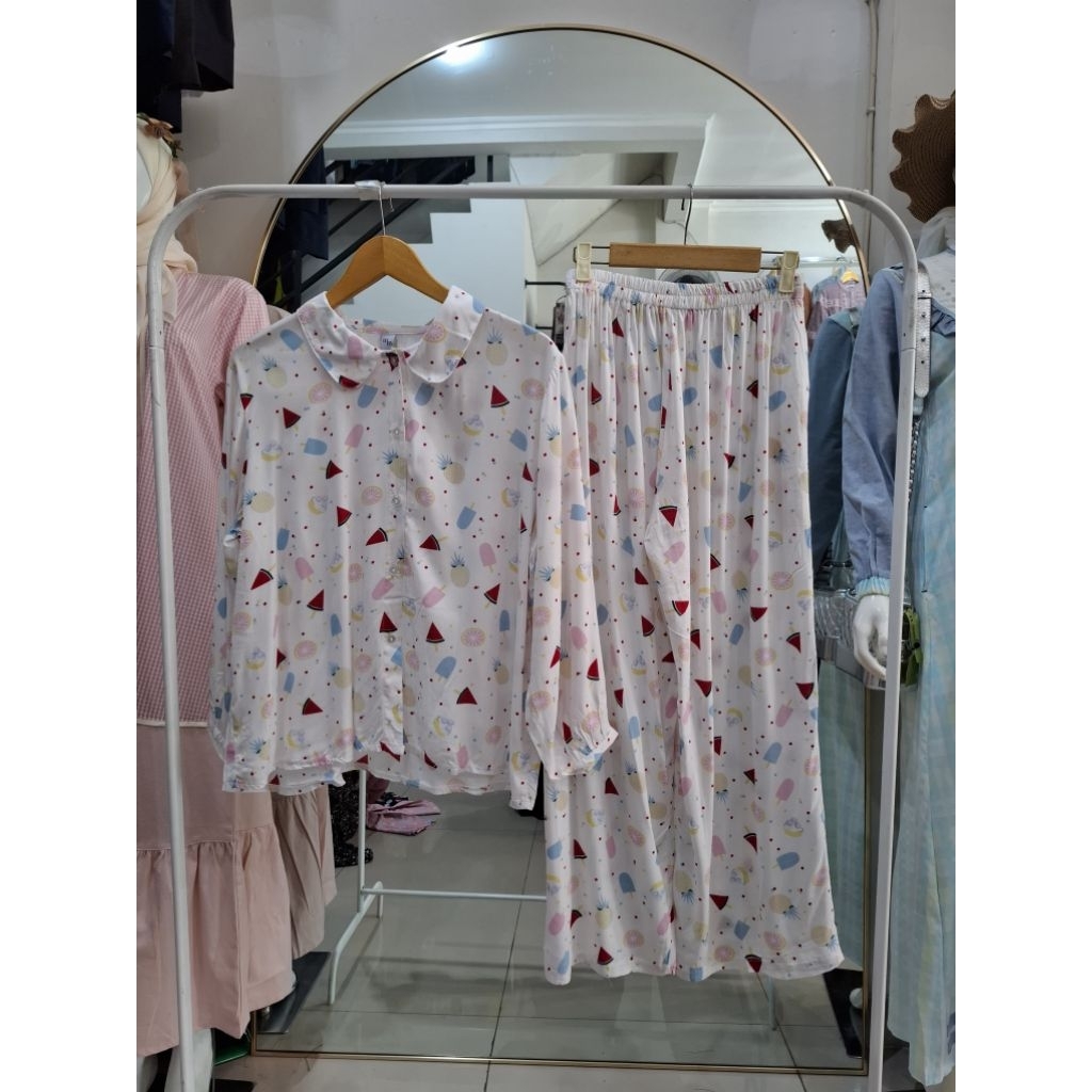 Piyama Setelan Celana Tidur || Keena.Clothing
