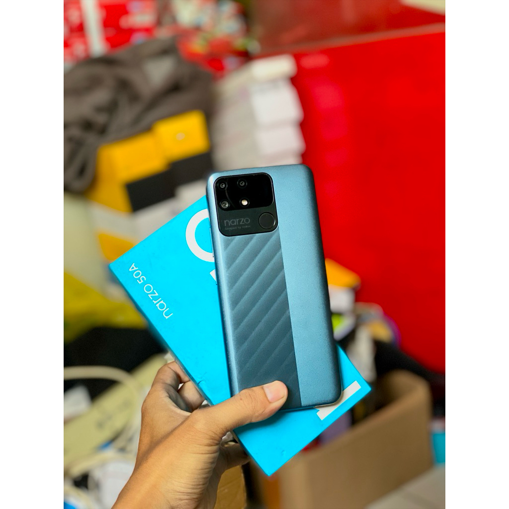Realme Narzo 50A 4/128 ( second ) fullset Ori