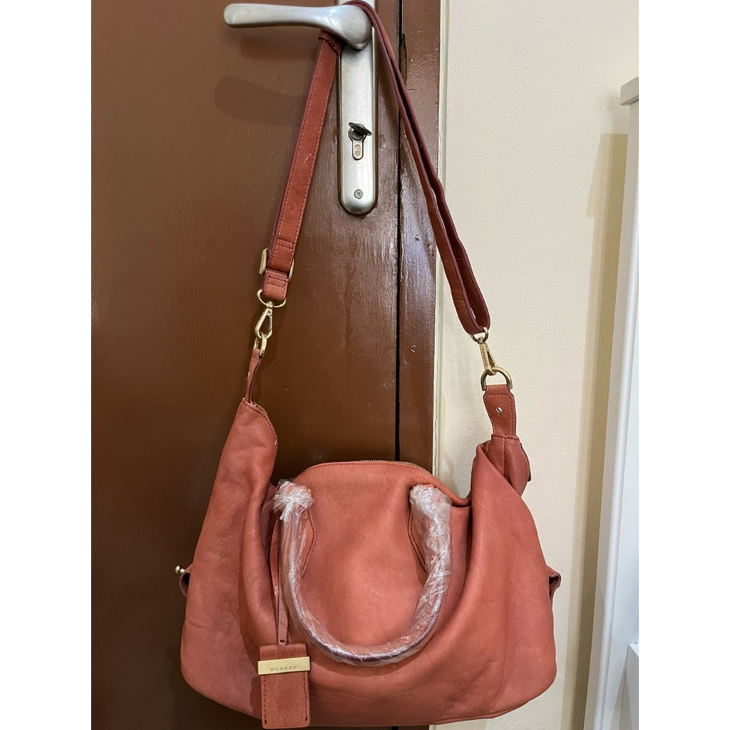 Tas Preloved Top Handle Sling Bag Kulit Asli Kuljah Morgan