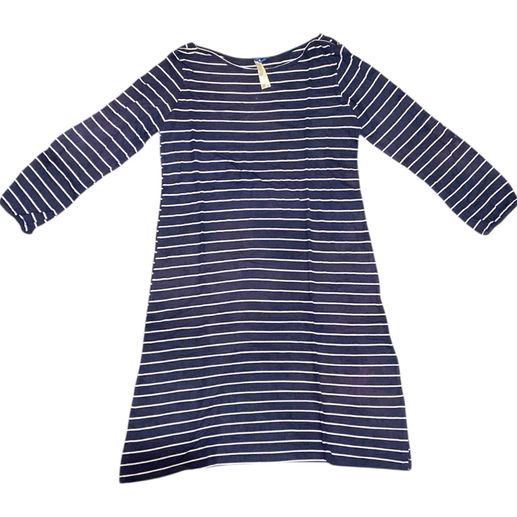 Kaos Lengan Panjang Tunik Motif Garis Garis Bahan Katun Stretch