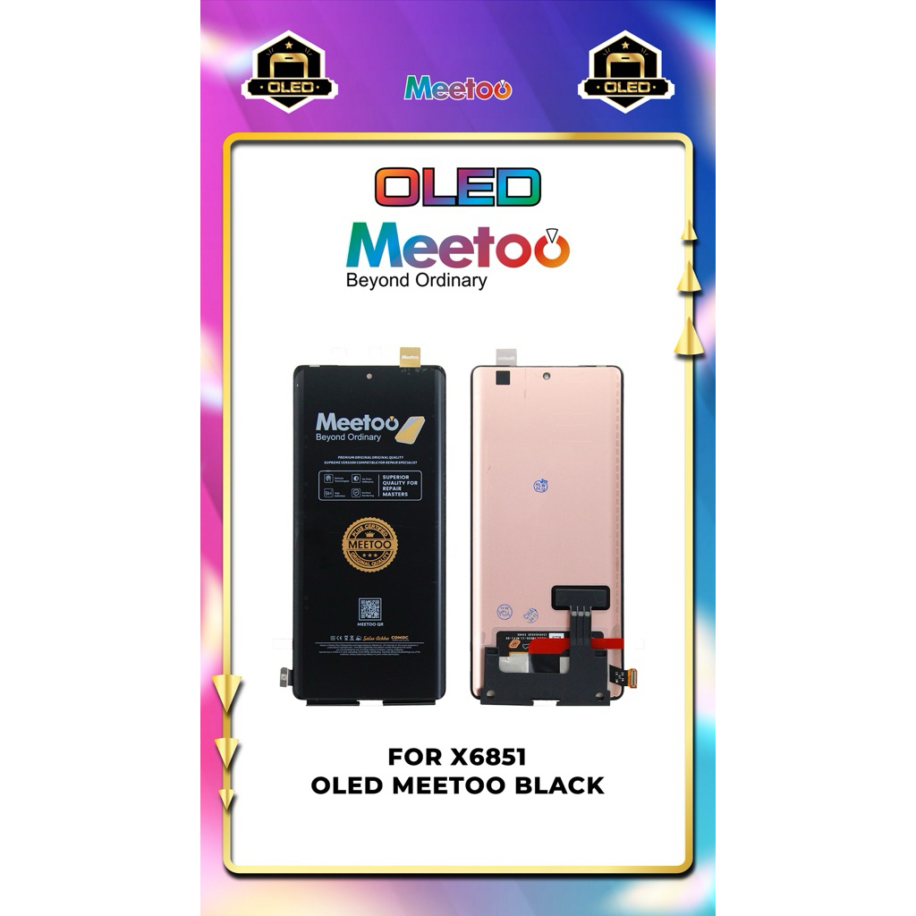 LCD INFINIX X6851 OLED MEETOO BLACK+TS /X6851B (INFINIX NOTE 40 PRO/NOTE 40 PRO PLUS) FINGERPRINT