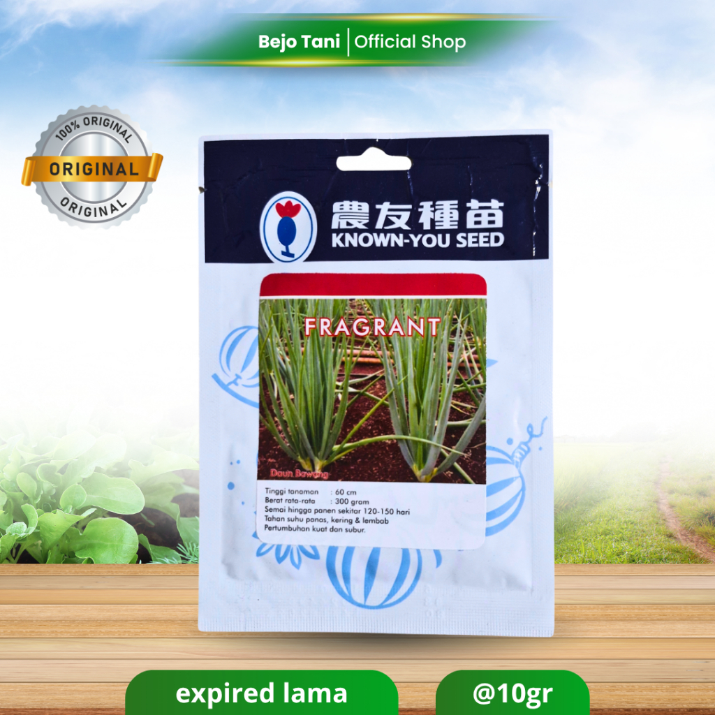 Benih Bawang Daun FRAGRANT 10gr Bibit Bawang Prei Original Pabrik Fragnan Bawang prei Benih Daun Pre