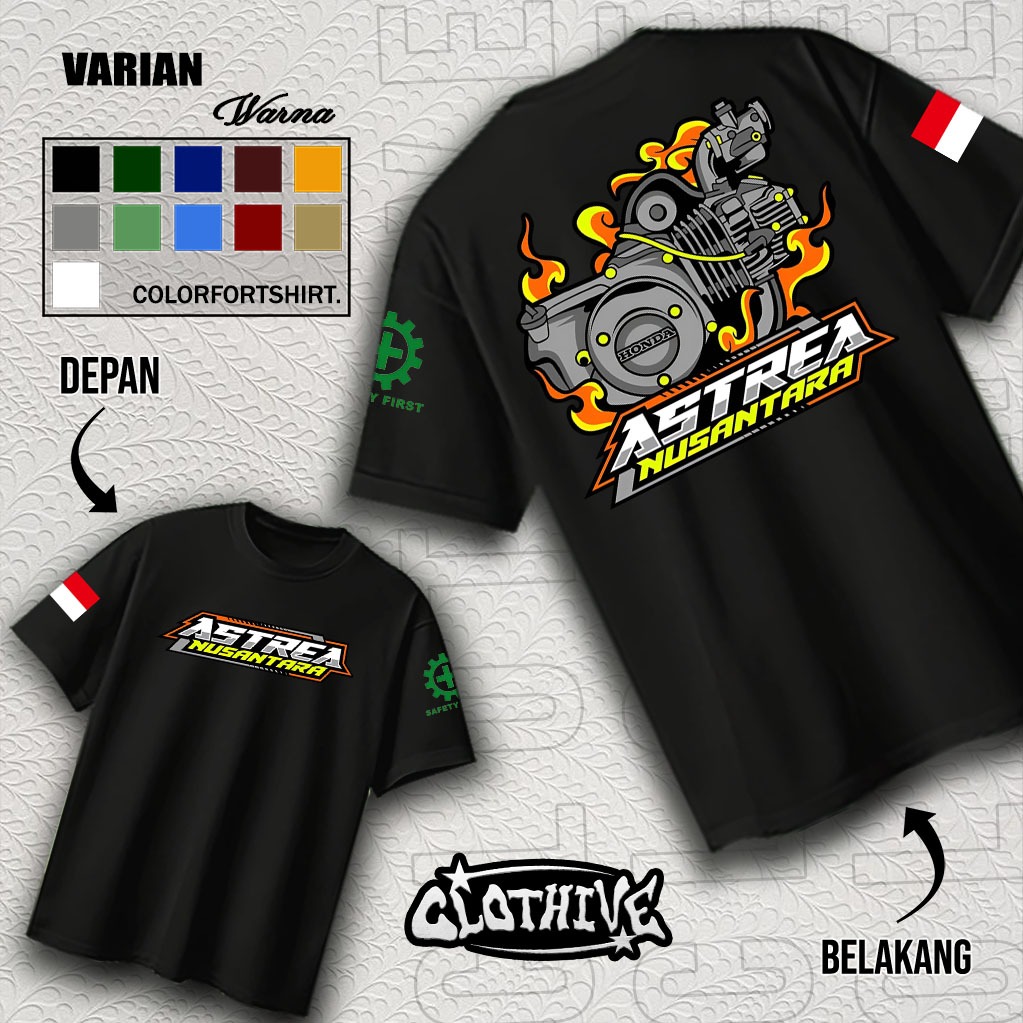 KAOS CLOTHIVE- KAOS ASTREA NUSANTARA - KAOS ASTREA NUSANTARA PRIA DAN WANITA - TERBARU DAN TERLARIS