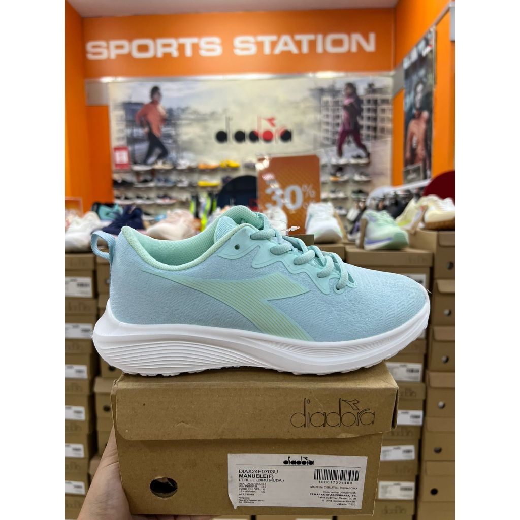 Diadora Manuele Lt. Blue Women Shoes Original