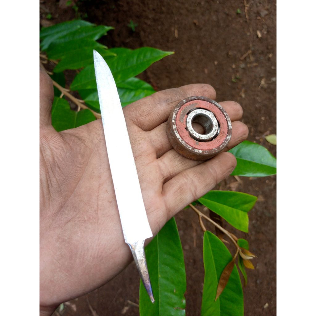 wilahan badik mini 12cm bahan baja Bering