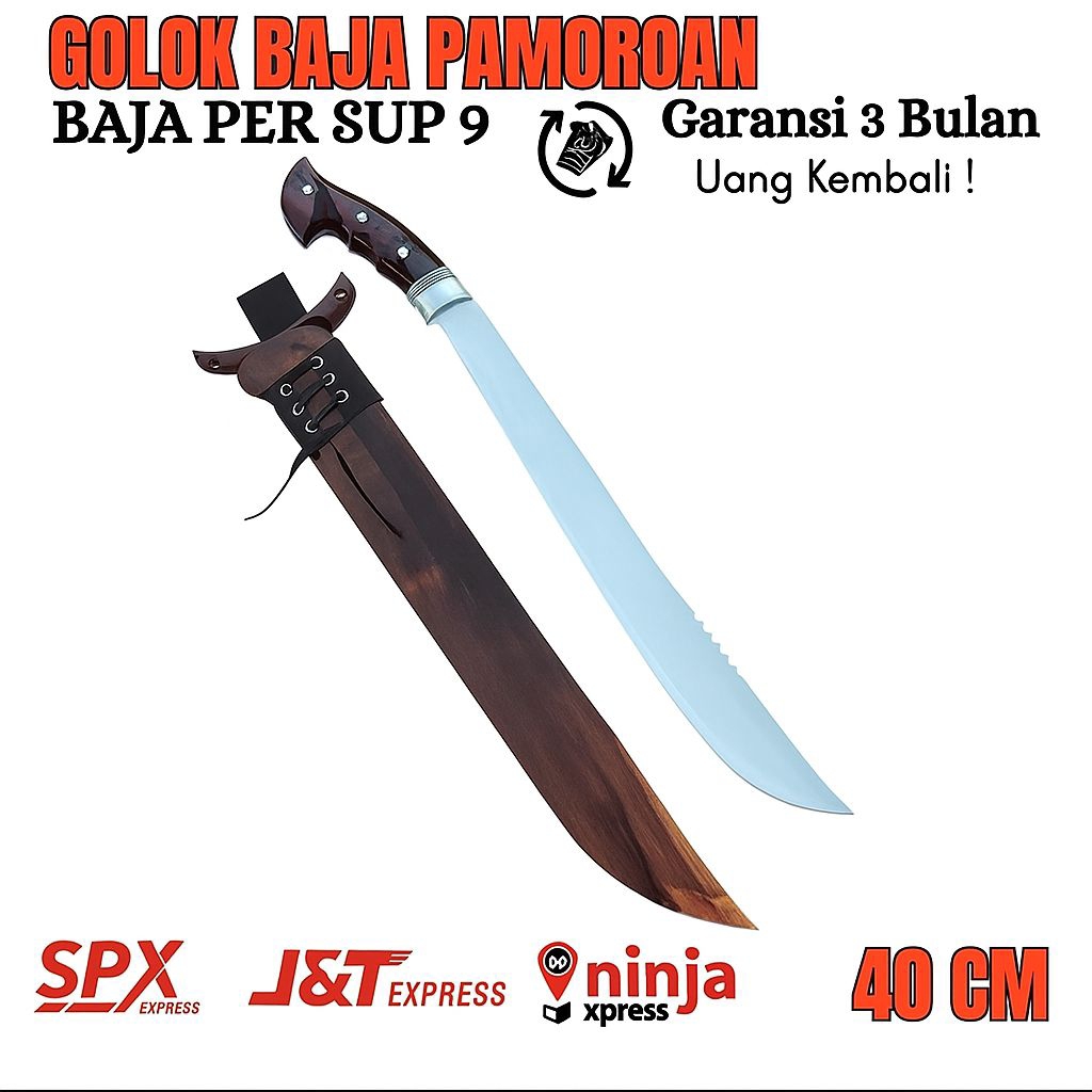 GoLok pamoroan Sonokeling Dengan Bahan Baja PerAsli