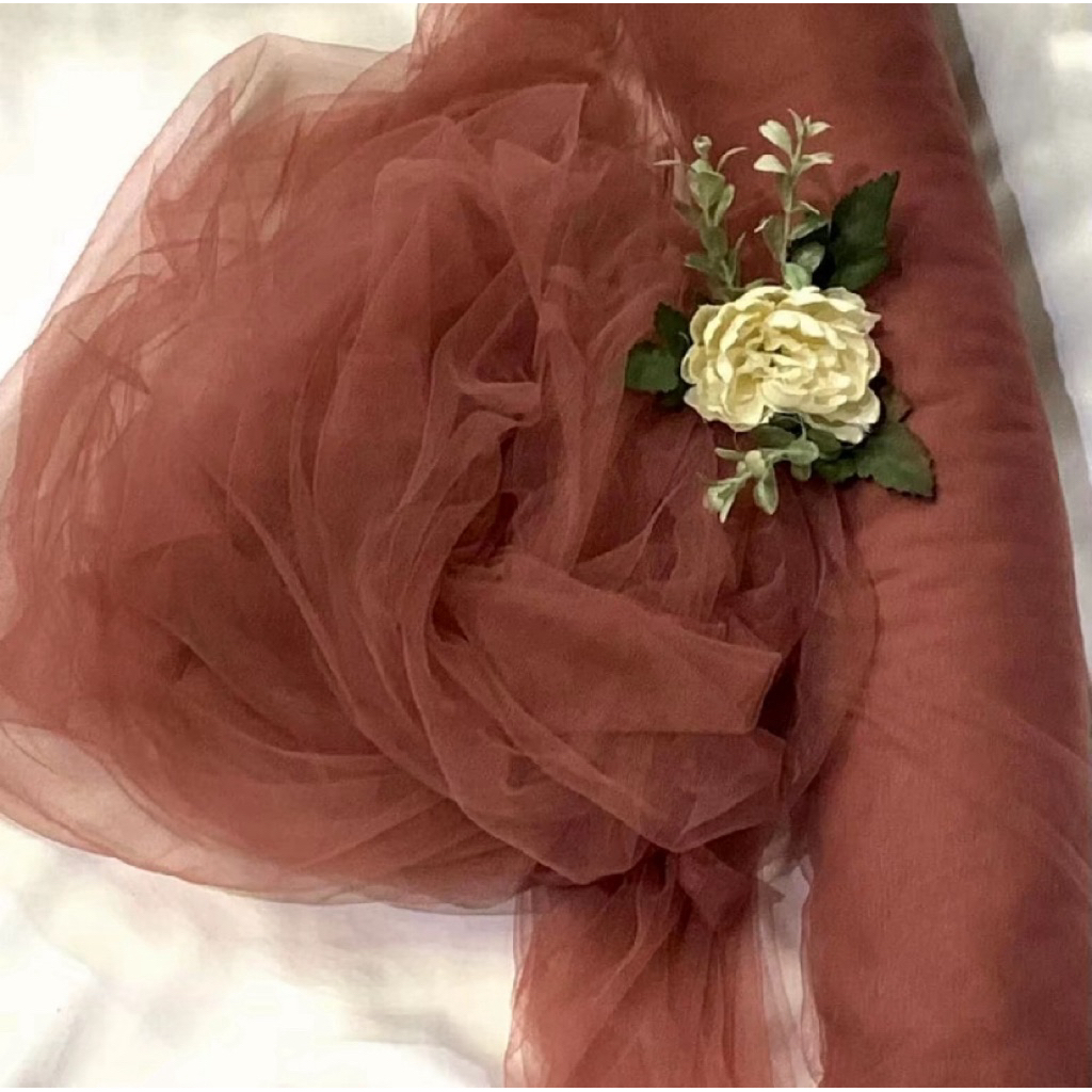 {PER 1/2 METER} KAIN TILE POLOS LEBAR 1,5METER