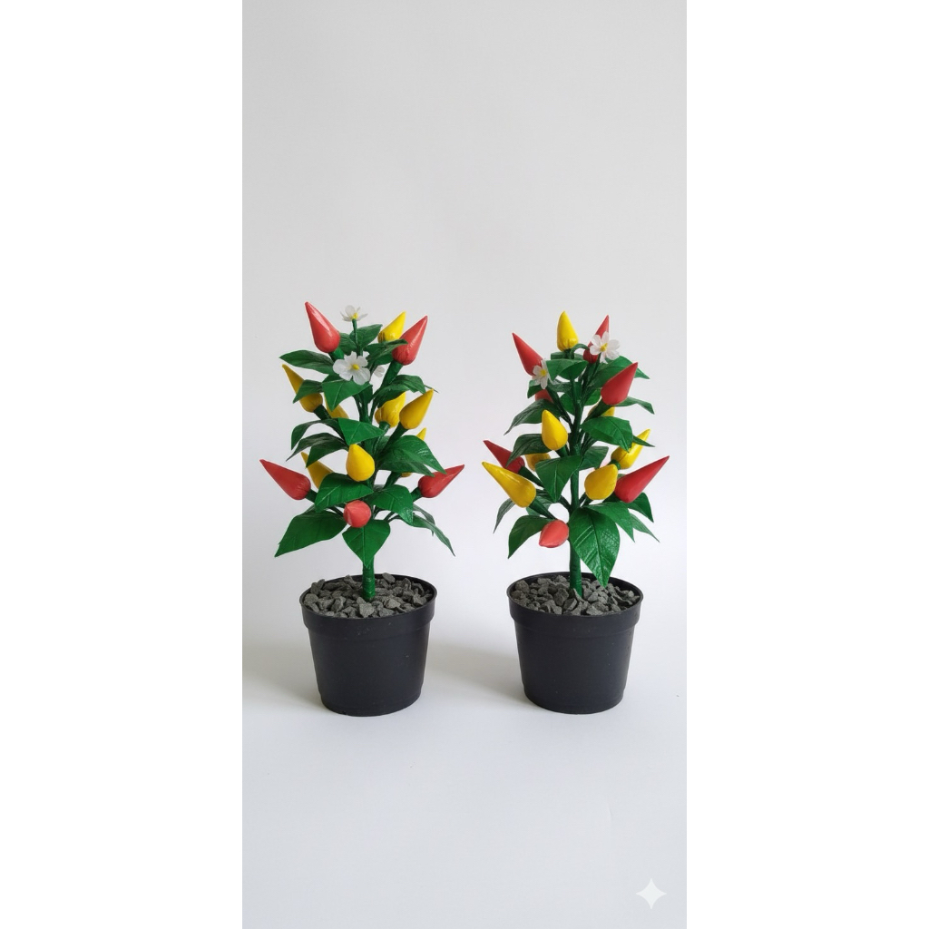 Pohon cabe, hiasan pohon, hiasan ruang tamu, hiasan ruang kamar tidur