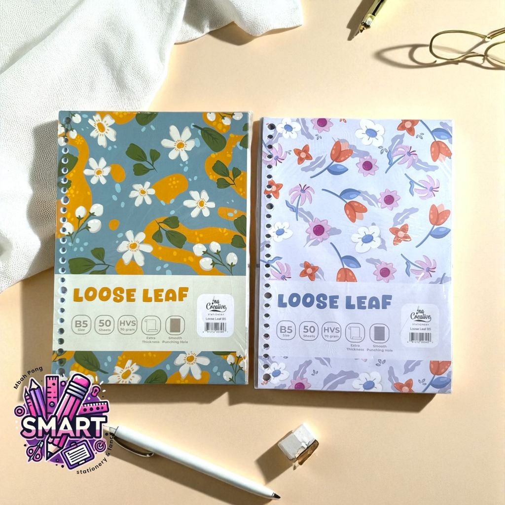 Loose Leaf B5 Motif Bunga – Ima Creative Floral Series