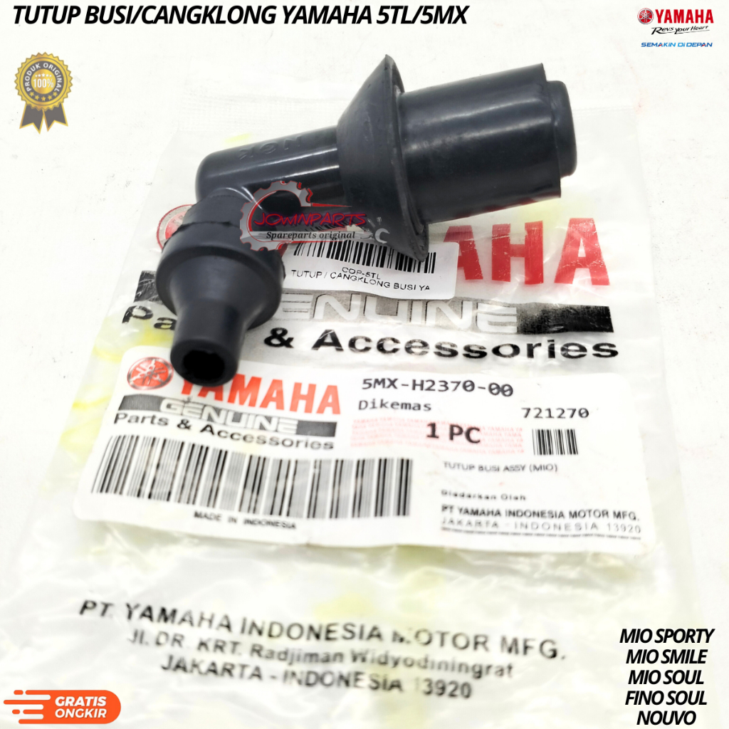 Tutup busi cangklong yamaha MIO SPORTY,MIO SOUL,NOUVO,FINO,5TL/5MX berkualitas original asli ori