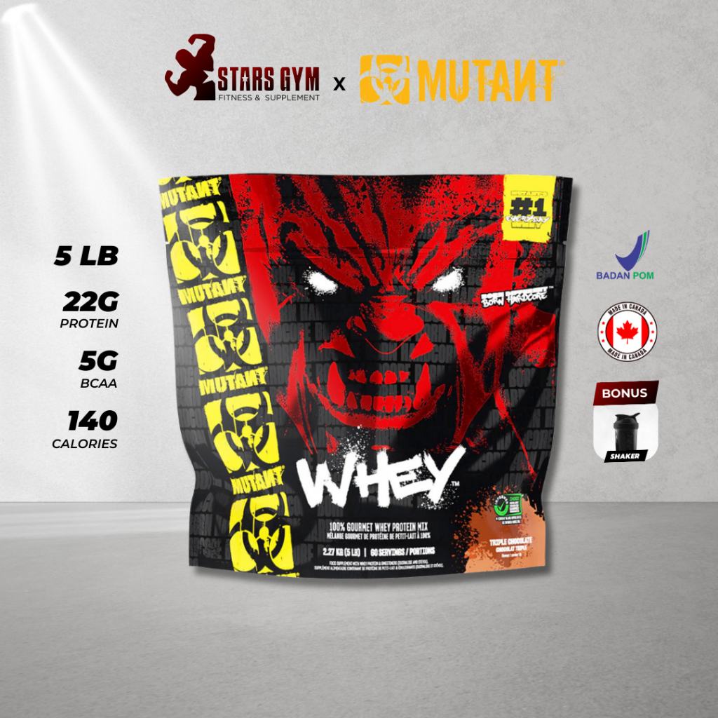 Mutant Whey Protein 5 Lbs 2,27 Kg ORI BPOM AOM