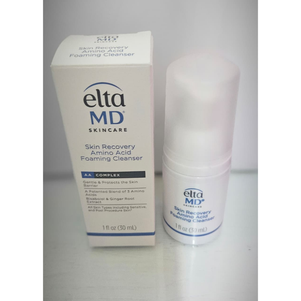 EltaMD Skin Recovery Amino Acid Foaming Facial Cleanser, Gentle Face Cleanser for Sensitive Skin 30m