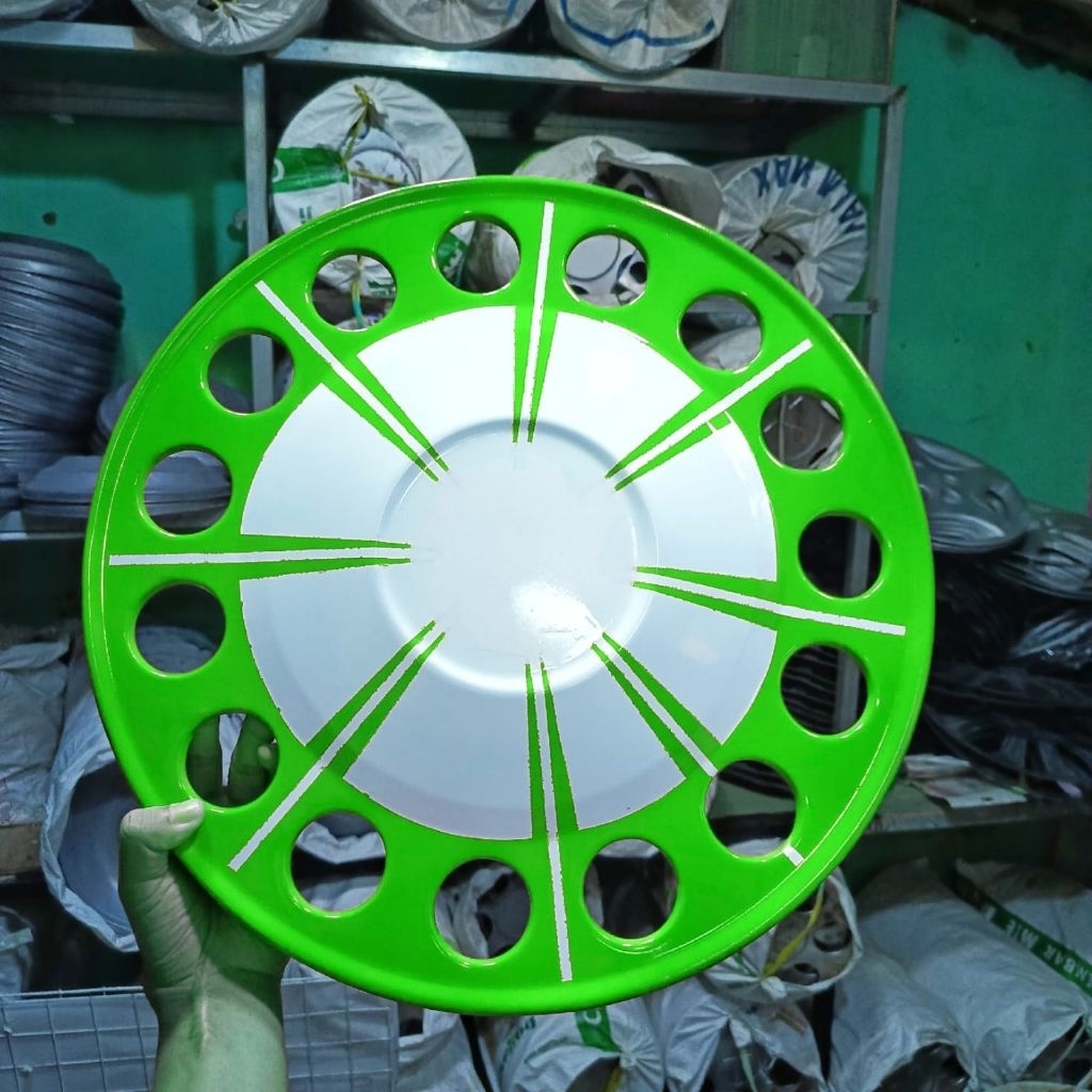 WELDOP DOP TRUK BUS MEDIUM ENGKEL MODEL ONDOL LUBANG 15 MOTIF SPIDER (HARGA 1PCS)