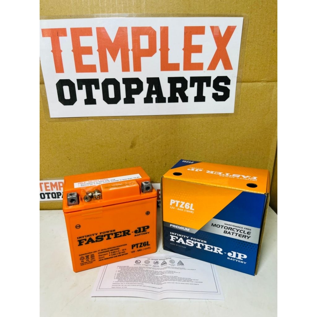 AKI VARIO CB150R BEAT 2020 PTZ6L 12,4V 6AH 10 HR PREMIUM FASTER JP KUALITAS TINGI