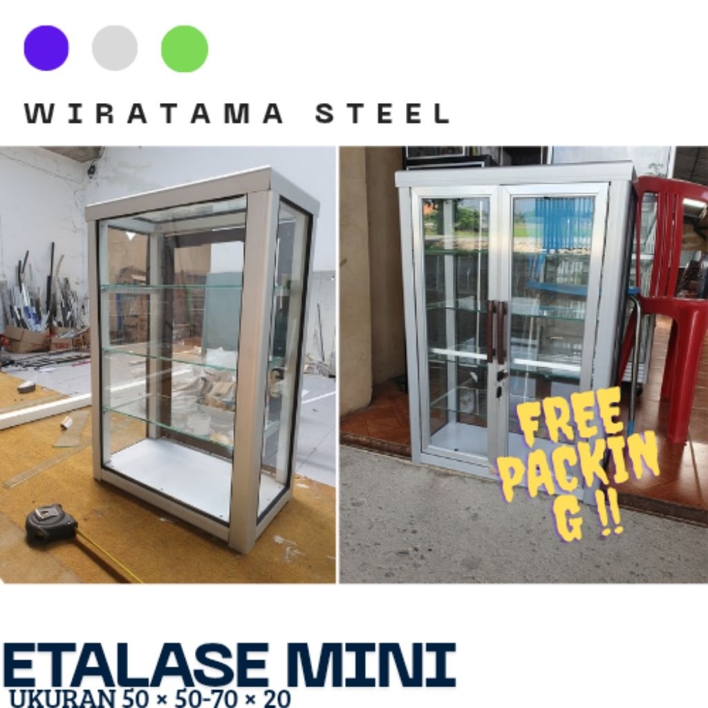 Etalase mini/rkk, fried chicken aluminium