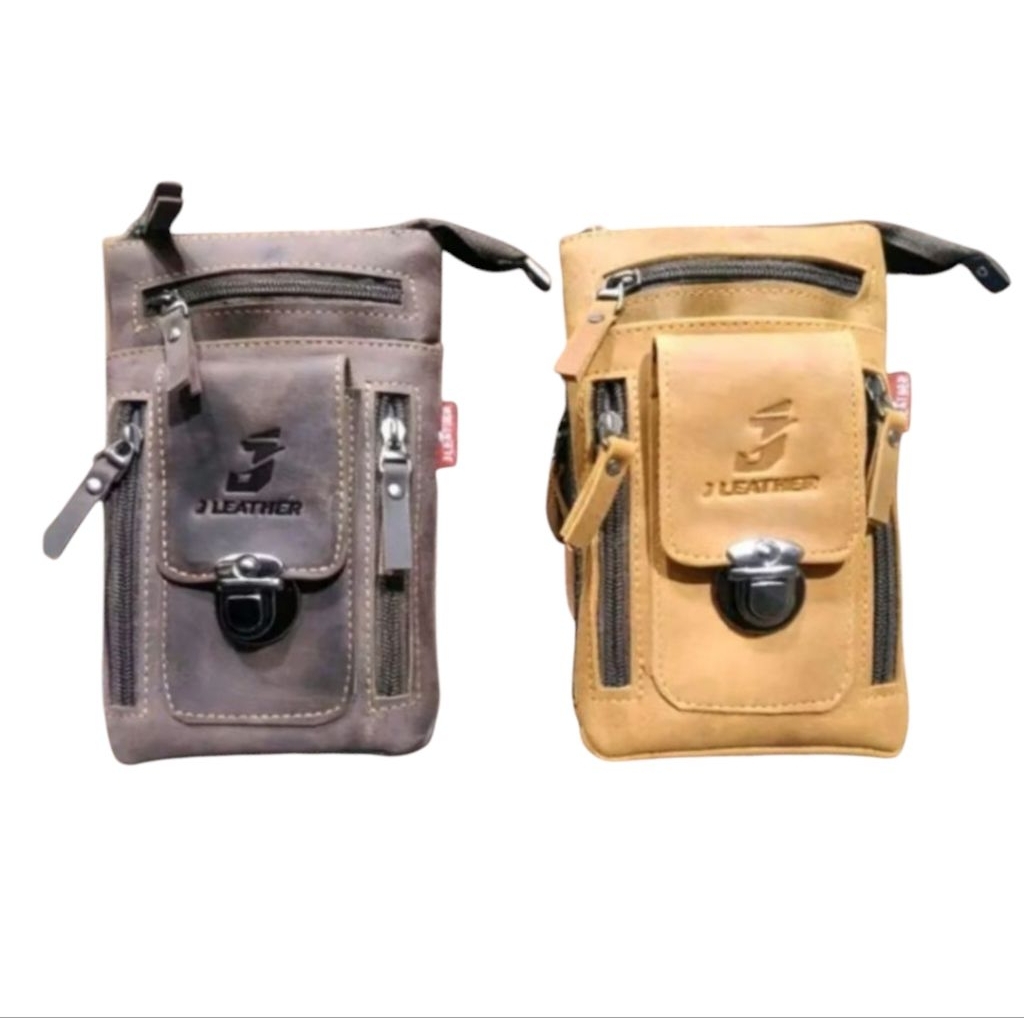 TAS HP SLEMPANG PRIA KULIT ASLI TIPE CRAZY HORSE