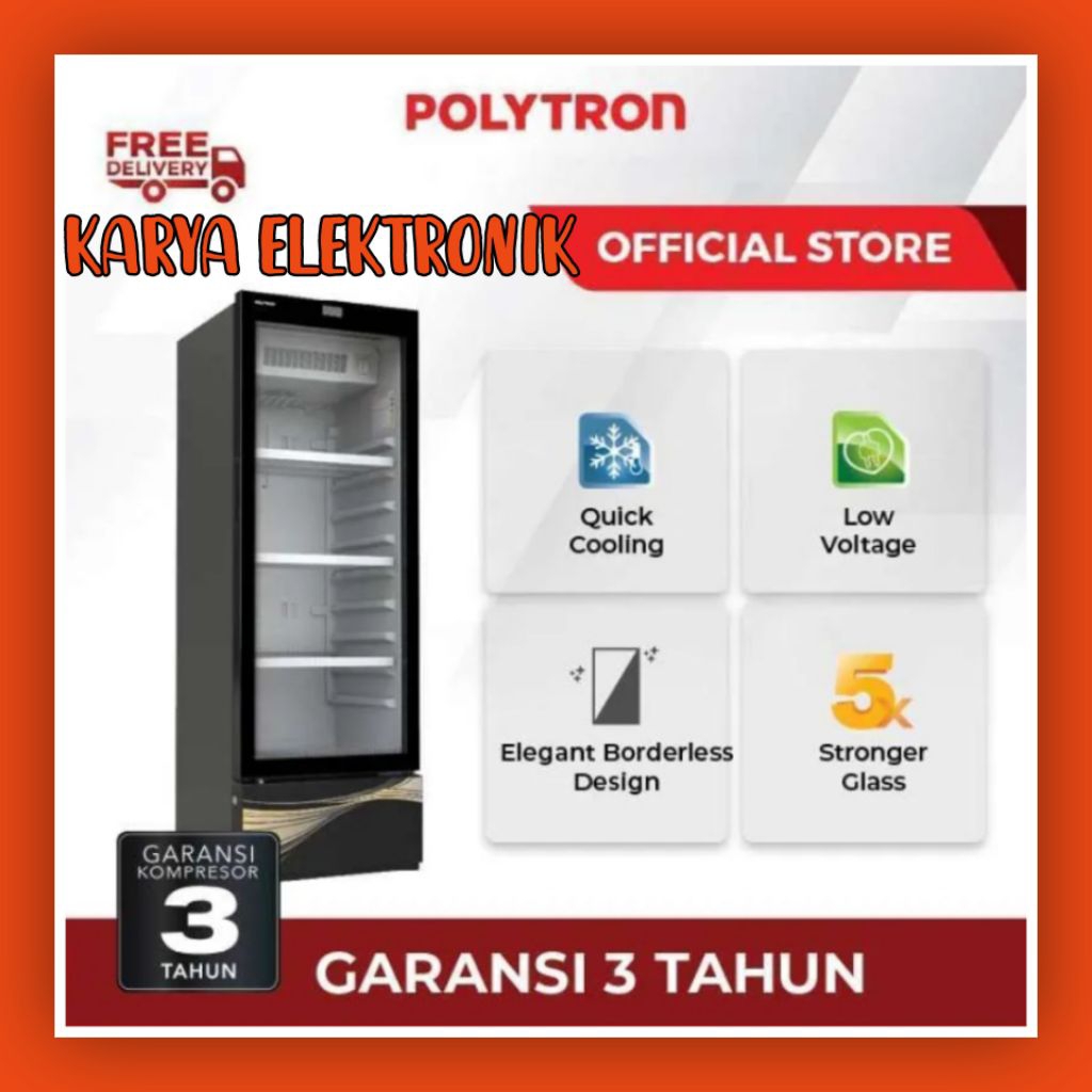 SHOWCASE POLYTRON SCN-188X GARANSI 3 TAHUN