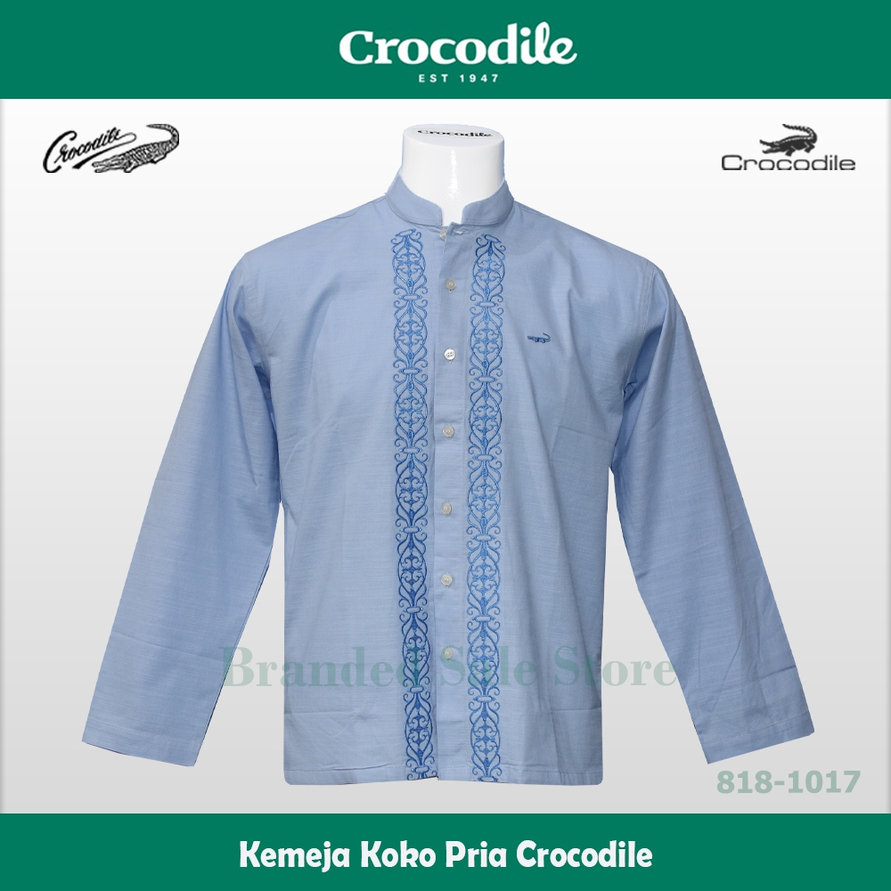Baju Koko Crocodile / Kemeja Muslim Pria Modern Lengan Panjang Crocodile 818-1017-14