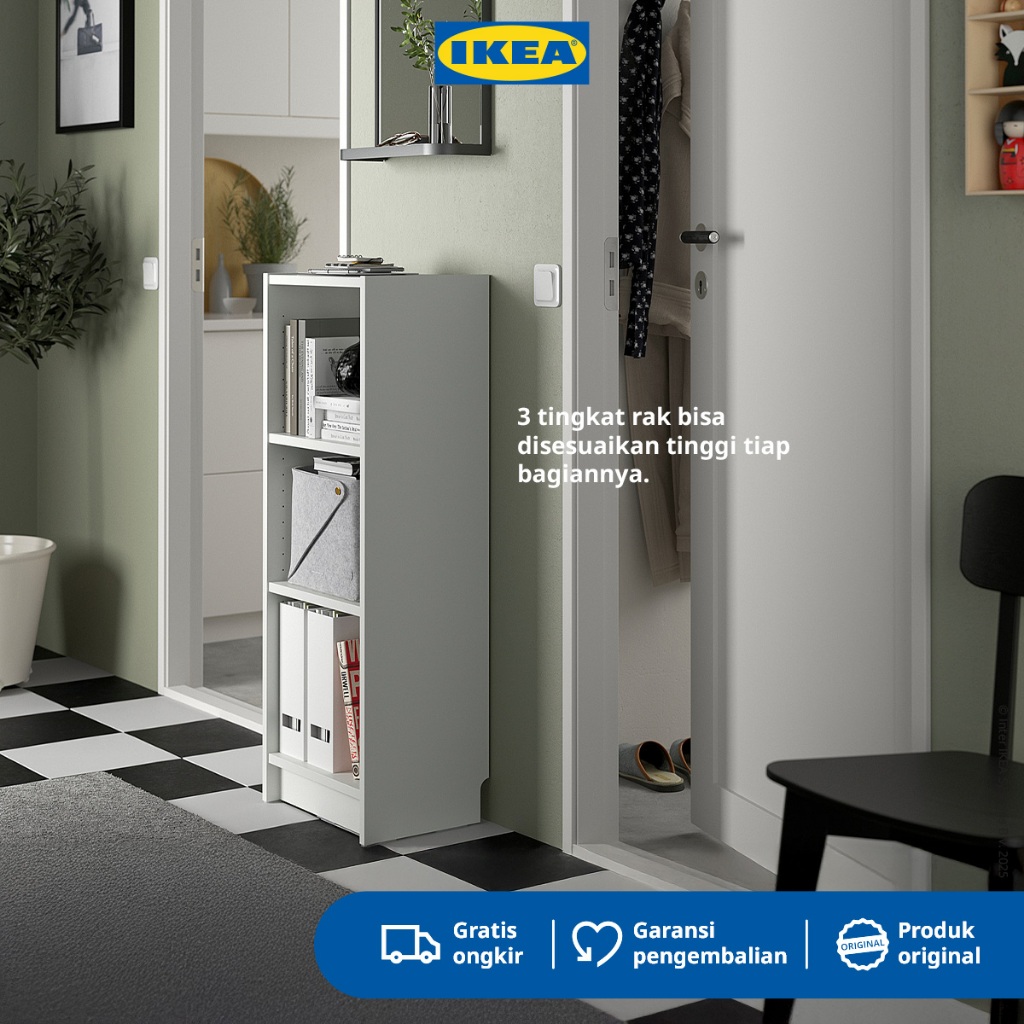 IKEA BILLY Rak Buku Serbaguna Putih 40x28x106cm