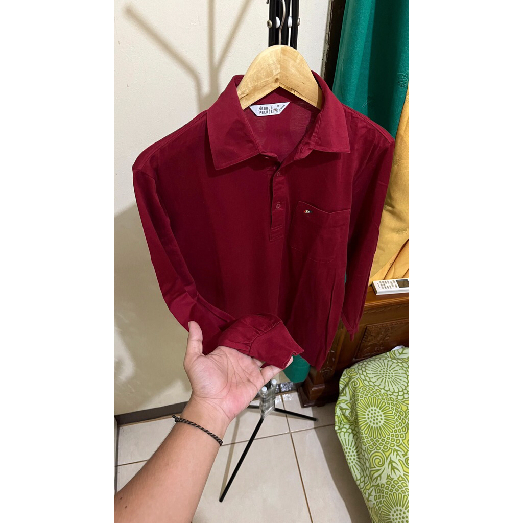 kaos kerah lengan panjang ARNOLD PALMER original