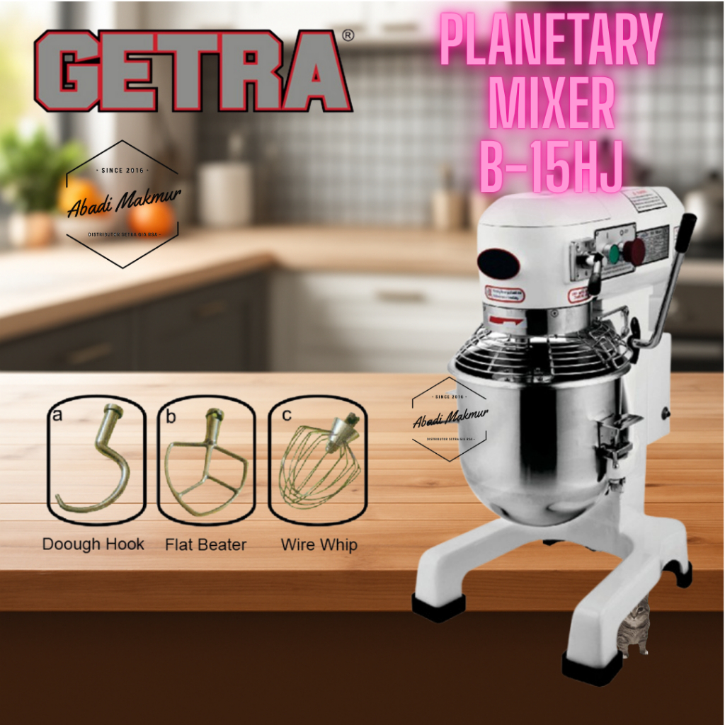 PLANETARY MIXER GETRA B-15HJ / 15 L MIXER ADONAN KUE ROTI