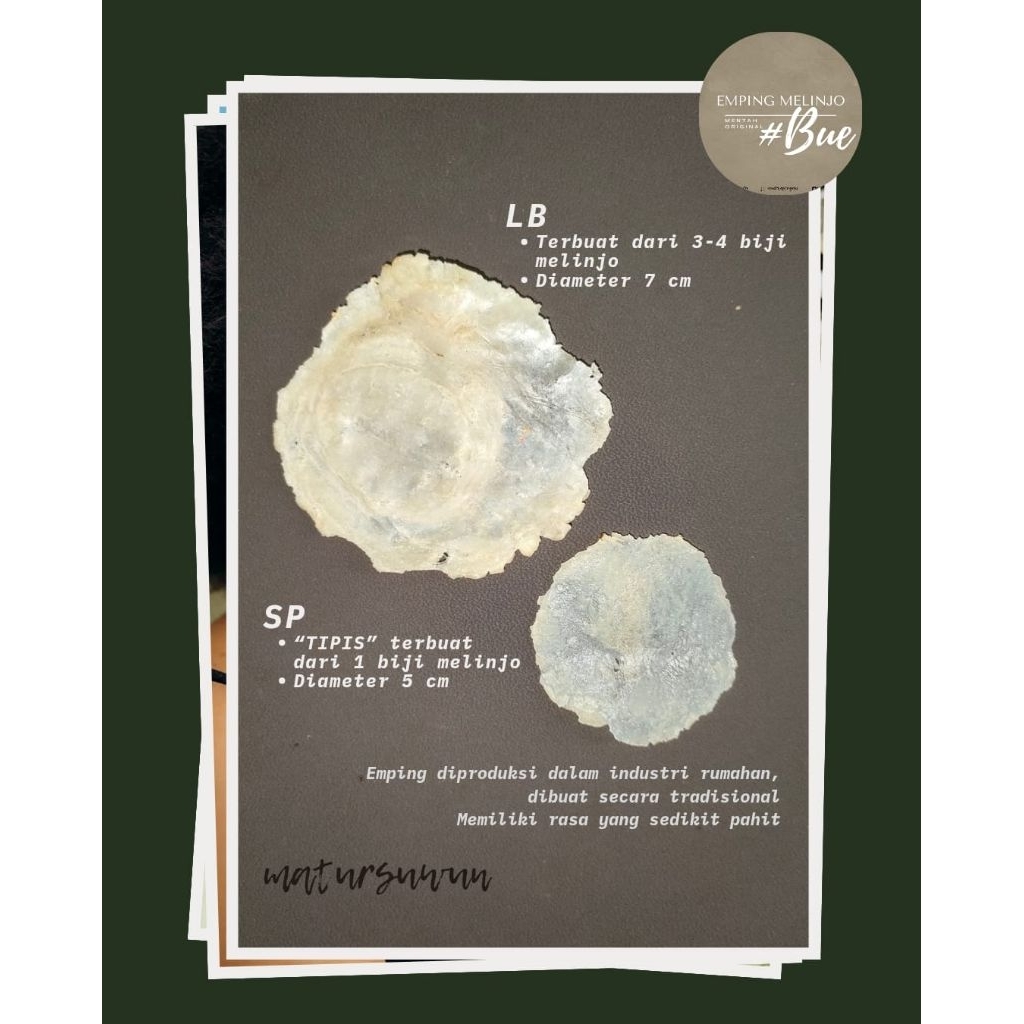 EmpingMelinjoLBmentahoriginalasliLimpung